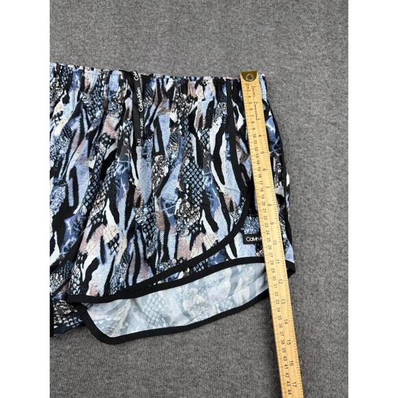 Calvin Klein Women's L Print Running Shorts Athletic Lined Drawstring Pockets - Picture 6 of 8